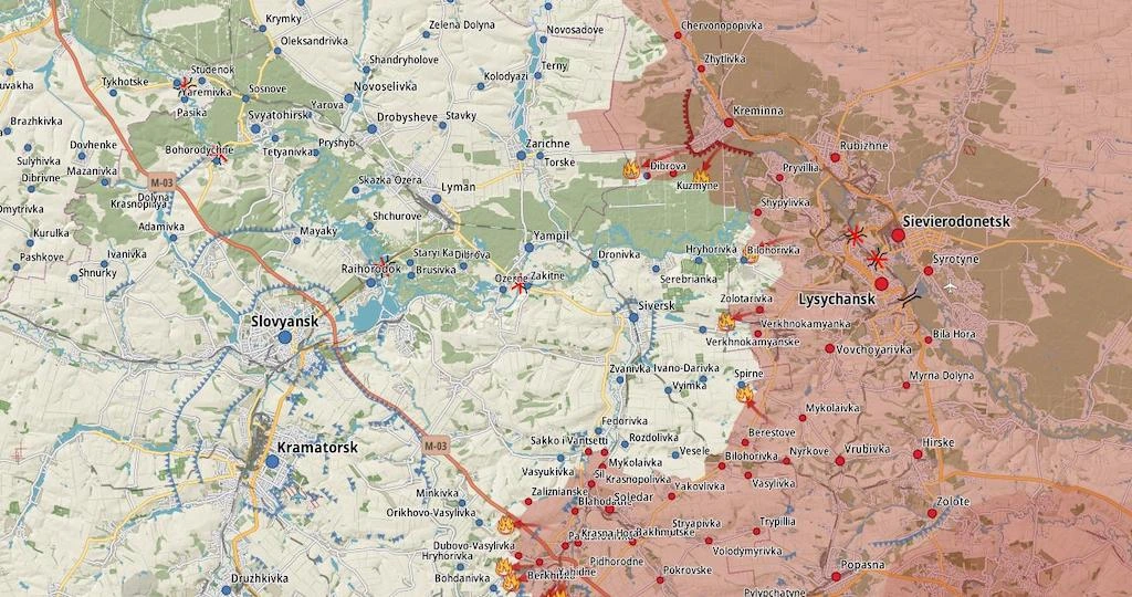 Russias invaders activity in cities of Novoselyvskyi, and Kupyansk-Lymansk area.